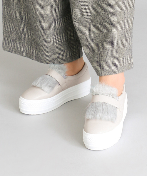 RODE SKO（ロデスコ）の「RODE SKO ADELAIDA ファースリッポン（スリッポン・レディース・グレー/ブラック・36/37/38）」の9枚目の写真