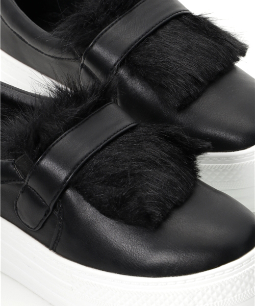 RODE SKO（ロデスコ）の「RODE SKO ADELAIDA ファースリッポン（スリッポン・レディース・グレー/ブラック・36/37/38）」の7枚目の写真