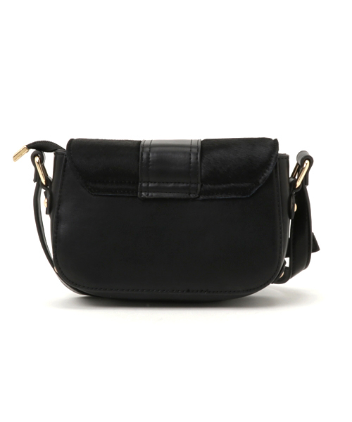 PLAIN CLOTHING（プレーンクロージング）の「ハラコフラップショルダーバッグ【PLAIN CLOTHING】（ショルダーバッグ・レディース・グレー/ブラック/レオパード/キャメル・FREE）」の8枚目の写真