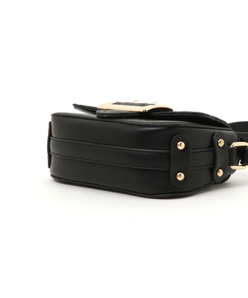 PLAIN CLOTHING（プレーンクロージング）の「ハラコフラップショルダーバッグ【PLAIN CLOTHING】（ショルダーバッグ・レディース・グレー/ブラック/レオパード/キャメル・FREE）」の11枚目の写真