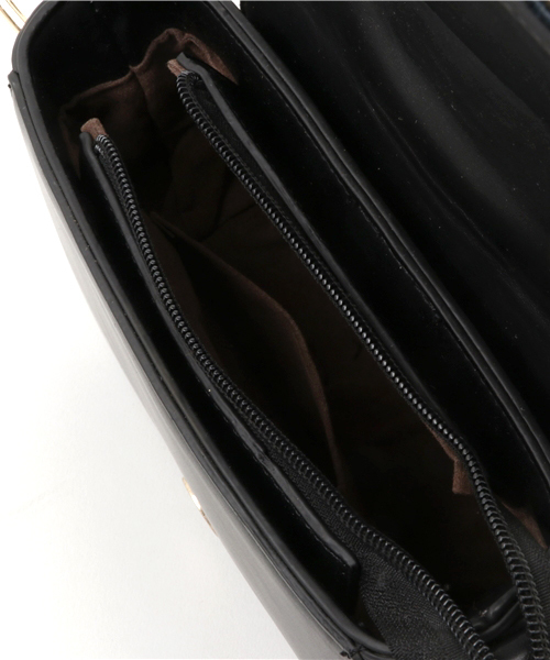 PLAIN CLOTHING（プレーンクロージング）の「ハラコフラップショルダーバッグ【PLAIN CLOTHING】（ショルダーバッグ・レディース・グレー/ブラック/レオパード/キャメル・FREE）」の12枚目の写真