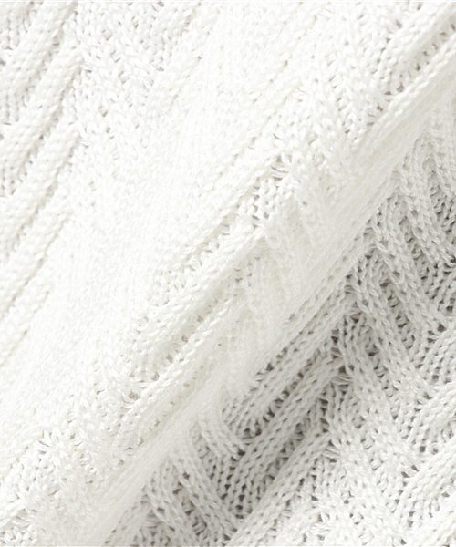 VENCEEXCHANGE（ヴァンスエクスチェンジ）の「シェブロン柄ニットプルオーバー                  （ニット/セーター・メンズ・オフホワイト/グレー/ブルー・LARGE/MEDIUM）」の9枚目の写真