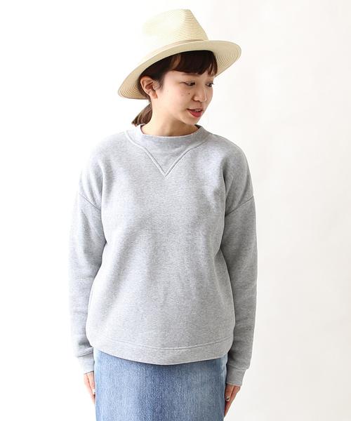 coen（コーエン）の「裏起毛クルーネックプルオーバー（スウェット・レディース・グレー/ライトブルー/ピンク・LARGE/MEDIUM）」の17枚目の写真