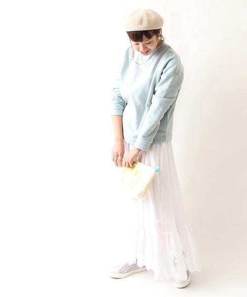 coen（コーエン）の「裏起毛クルーネックプルオーバー（スウェット・レディース・グレー/ライトブルー/ピンク・LARGE/MEDIUM）」の10枚目の写真