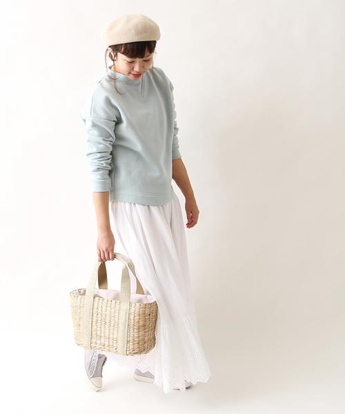 coen（コーエン）の「裏起毛クルーネックプルオーバー（スウェット・レディース・グレー/ライトブルー/ピンク・LARGE/MEDIUM）」の4枚目の写真