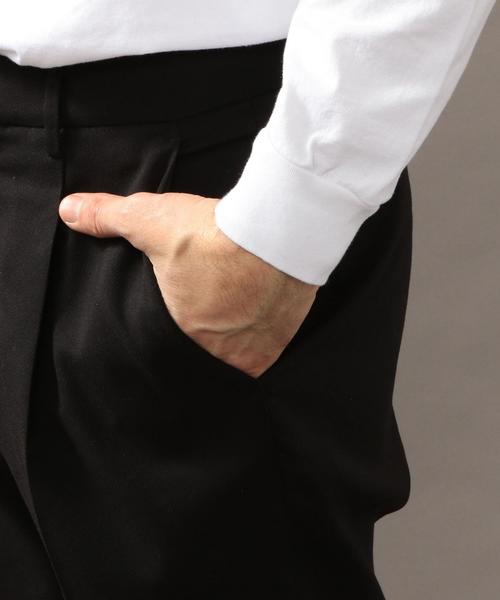 BEAUTY&YOUTH UNITED ARROWS(ビューティーアンドユースユナイテッドアローズ)の「BY TR 1P ワイド テーパード アンクルパンツ ◆(スラックス・メンズ・ブラック/ダークグリーン/ネイビー・LARGE/SMALL/X-LARGE/MEDIUM)」の16枚目の写真