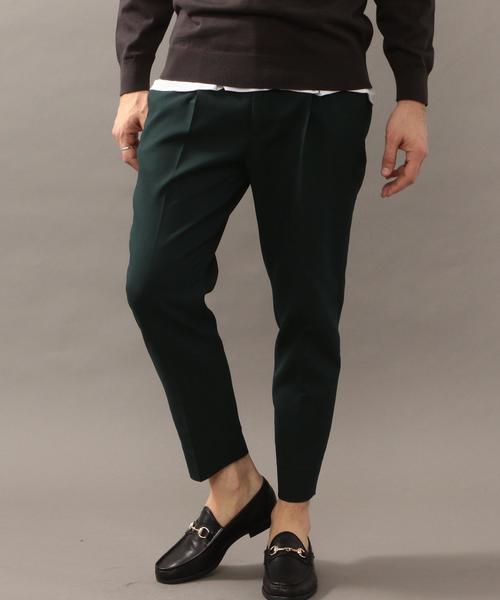 BEAUTY&YOUTH UNITED ARROWS(ビューティーアンドユースユナイテッドアローズ)の「BY TR 1P ワイド テーパード アンクルパンツ ◆(スラックス・メンズ・ブラック/ダークグリーン/ネイビー・LARGE/SMALL/X-LARGE/MEDIUM)」の9枚目の写真