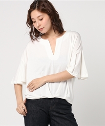 FREE'S MART | スリットネック袖フレアカットソー(Tシャツ/カットソー)