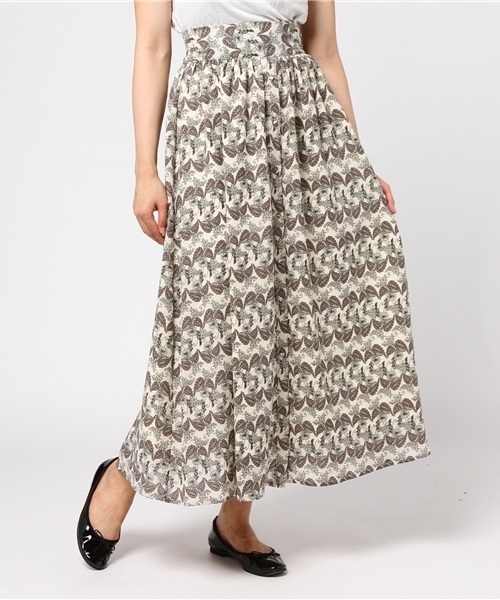 archives（アルシーヴ）の「ペイズリー柄前開きスカート（スカート・レディース・オフホワイト/ブルー/ネイビー・MEDIUM）」の2枚目の写真