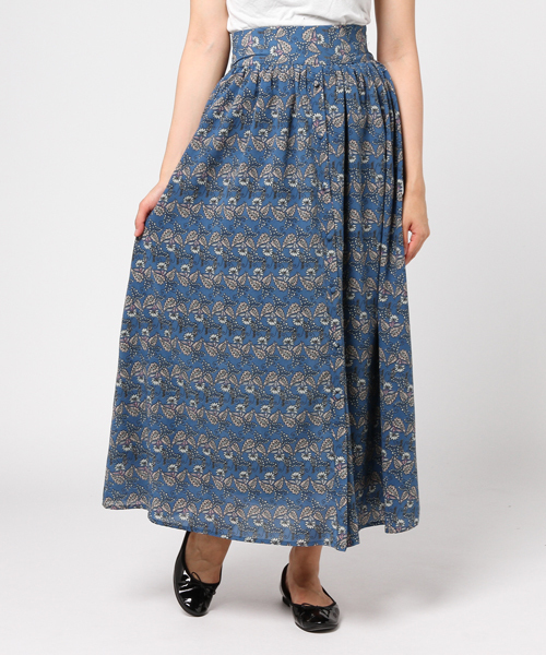 archives（アルシーヴ）の「ペイズリー柄前開きスカート（スカート・レディース・オフホワイト/ブルー/ネイビー・MEDIUM）」の3枚目の写真