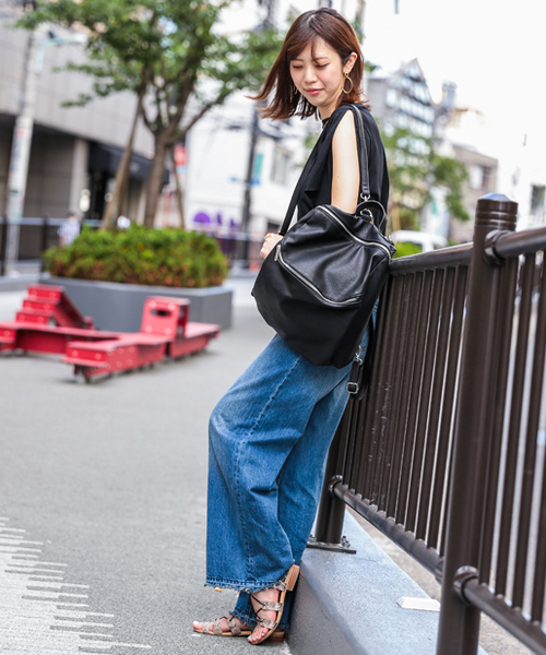 PAPILLONNER（パピヨネ）の「ビックポケットリュック（バックパック/リュック・レディース・グレー/ブラック・FREE）」の15枚目の写真