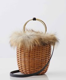 STUDIOUS | 【VIOLA’dORO】 ファー付きバケツ型ミニかご　MIRO V-8145(かごバッグ)