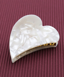 ヘアクリップ ハート型 バンスクリップ