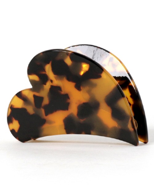 florist（フローリスト）の「ヘアクリップ ハート型 バンスクリップ（バレッタ/ヘアクリップ・レディース・パープル/イエロー系その他3/イエロー系その他2/ブラウン系その他2/ライトピンク/グリーン/ホワイト/グレー/ベージュ/ブラウン/ライトイエロー・FREE）」の3枚目の写真