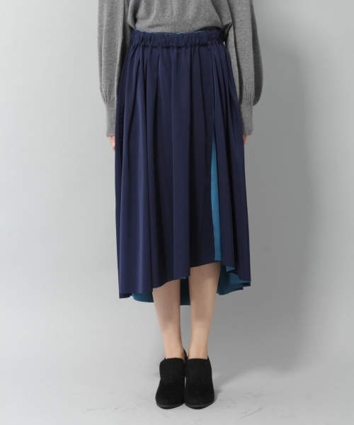 Andemiu（アンデミュウ）の「アシメリバースカート772558（スカート・レディース・レッド/ブルー/モカ・FREE）」の10枚目の写真