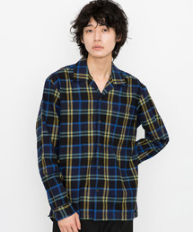 STUDIOUS | 【STUDIOUS】ネルチェックビッグシルエットオープンカラーシャツ(シャツ/ブラウス)