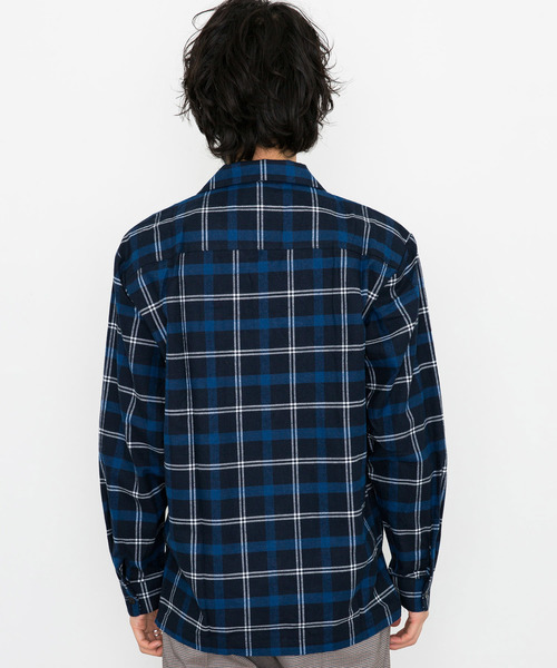 STUDIOUS（ステュディオス）の「【STUDIOUS】ネルチェックビッグシルエットオープンカラーシャツ（シャツ/ブラウス・メンズ・ホワイト/マルチ/ネイビー・1/2/3）」の22枚目の写真