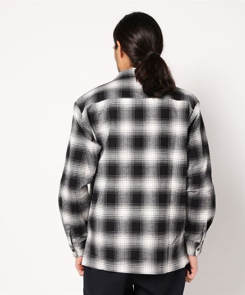 STUDIOUS（ステュディオス）の「【STUDIOUS】ネルチェックビッグシルエットオープンカラーシャツ（シャツ/ブラウス・メンズ・ホワイト/マルチ/ネイビー・1/2/3）」の13枚目の写真