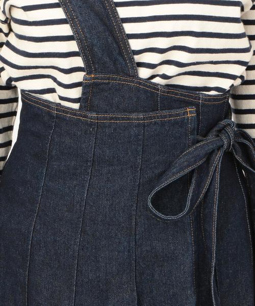 Another Edition（アナザーエディション）の「ワンショルダーデニムタックスカート（デニムスカート・レディース・ネイビー・FREE）」の6枚目の写真