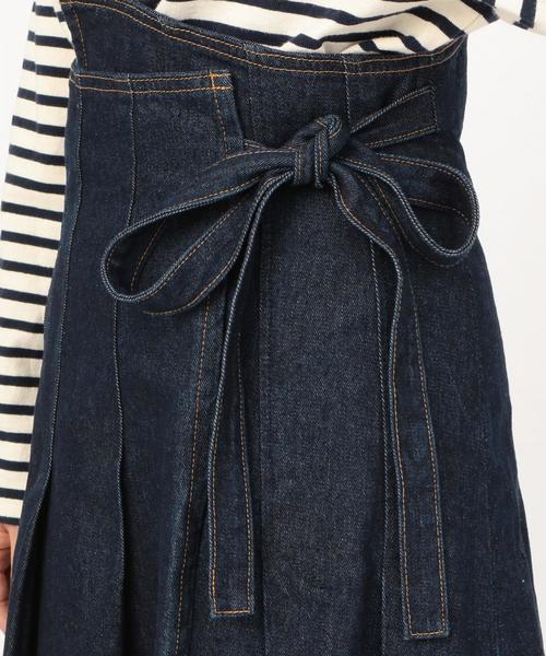 Another Edition（アナザーエディション）の「ワンショルダーデニムタックスカート（デニムスカート・レディース・ネイビー・FREE）」の13枚目の写真