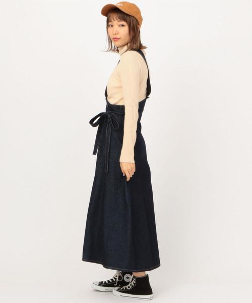 Another Edition（アナザーエディション）の「ワンショルダーデニムタックスカート（デニムスカート・レディース・ネイビー・FREE）」の18枚目の写真