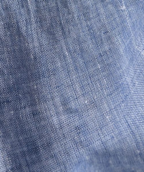 SHIPS（シップス）の「SC:  BAIRD MCNUTT  アイリッシュリネン レギュラーカラーシャツ（シャツ/ブラウス・メンズ・ホワイト/ネイビー/オリーブ/ピンク/イエロー/ブルー・SMALL/MEDIUM/LARGE/X-LARGE）」の12枚目の写真