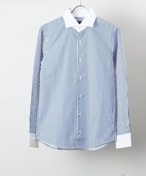 garsonwave（ギャルソンウェーブ）の「日本製ホリゾンタルカラーシャツ コレクション(GW)（シャツ/ブラウス・メンズ・ネイビー/ホワイト/ロイヤルブルー/ワインレッド/ブラック/ピンク/ブラック系その他2/ブルー系その他2/ブルー系その他/ブラック系その他/A/B/D/C/G/F/E/H/I/K/L/M/J・M/LL/L）」の11枚目の写真