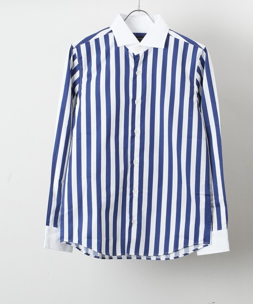 garsonwave（ギャルソンウェーブ）の「日本製ホリゾンタルカラーシャツ コレクション(GW)（シャツ/ブラウス・メンズ・ネイビー/ホワイト/ロイヤルブルー/ワインレッド/ブラック/ピンク/ブラック系その他2/ブルー系その他2/ブルー系その他/ブラック系その他/A/B/D/C/G/F/E/H/I/K/L/M/J・M/LL/L）」の12枚目の写真