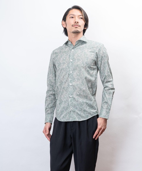 garsonwave（ギャルソンウェーブ）の「日本製ホリゾンタルカラーシャツ コレクション(GW)（シャツ/ブラウス・メンズ・ネイビー/ホワイト/ロイヤルブルー/ワインレッド/ブラック/ピンク/ブラック系その他2/ブルー系その他2/ブルー系その他/ブラック系その他/A/B/D/C/G/F/E/H/I/K/L/M/J・M/LL/L）」の17枚目の写真