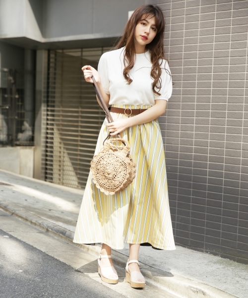 Heather（ヘザー）の「コンパクトシシュウニット　793826（ニット/セーター・レディース・ホワイト/ネイビー/ライトパープル・FREE/ONESIZE）」の7枚目の写真