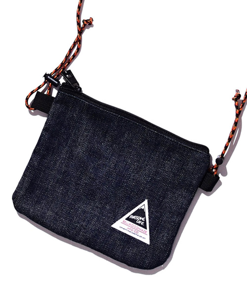 BELLWOODMADE（ベルウッドメイド）の「【 BELLWOODMADE / ベルウッドメイド 】 TIP / ミニサコッシュバッグ / ミニショルダー / ポーチ（ショルダーバッグ・メンズ・ブラック/ネイビー/オリーブ/インディゴブルー/カモフラージュ・FREE）」の21枚目の写真