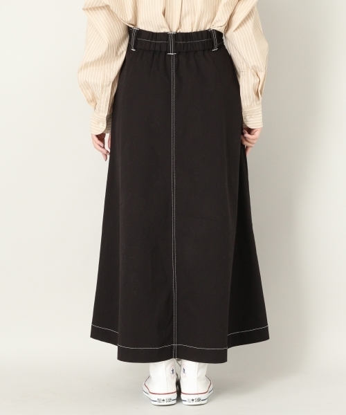 LOWRYS FARM（ローリーズファーム）の「ハイショクステッチＡラインスカート　805112（スカート・レディース・ブラック/ベージュ/バーガンディー・FREE）」の6枚目の写真