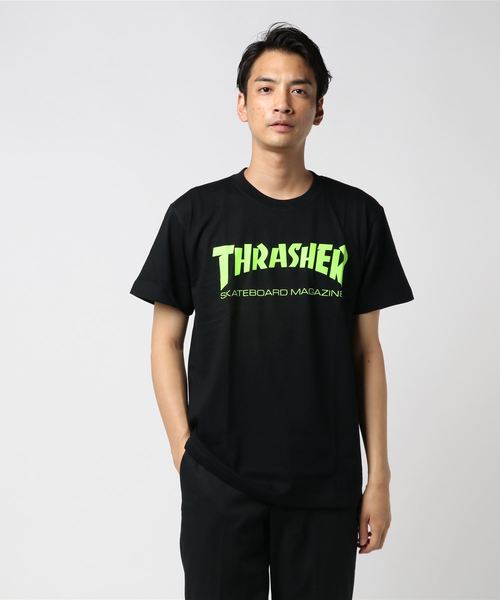 THRASHER（スラッシャー）の「fluorescent MAG LOGO S/S T-SHIRTS/スラッシャー Tシャツ 半袖 ユニセックス（Tシャツ/カットソー・メンズ・ホワイト×ピンク/ブラック×ピンク/ブラック×グリーン/ホワイト×ブルー/ブラック×ブルー/ホワイト×グリーン・X-LARGE/SMALL/MEDIUM/LARGE）」の5枚目の写真