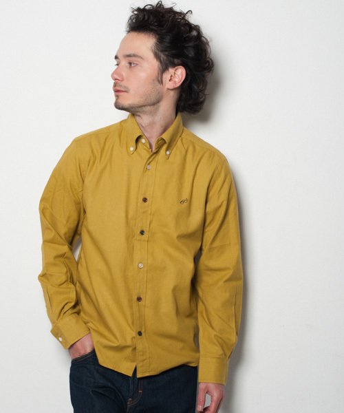 green label relaxing（グリーンレーベルリラクシング）の「B/CR VIYELLA/PEAC EMB BDシャツ（シャツ/ブラウス・メンズ・ホワイト/ダークグリーン/ネイビー/イエロー/オリーブ・SMALL/MEDIUM/LARGE/X-LARGE）」の5枚目の写真