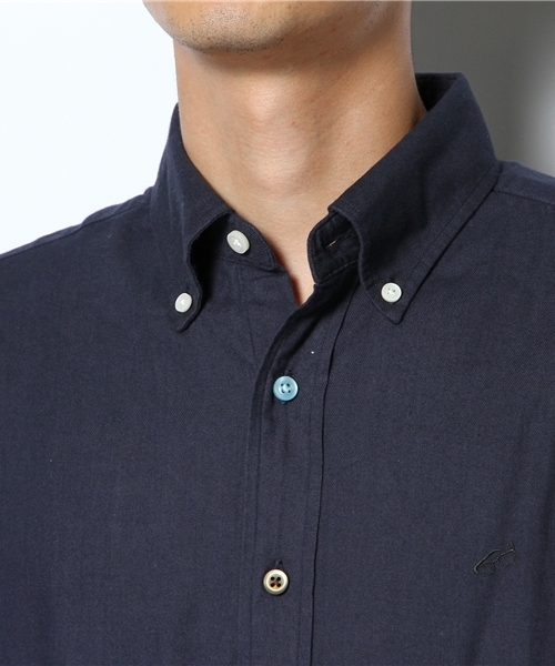 green label relaxing（グリーンレーベルリラクシング）の「B/CR VIYELLA/PEAC EMB BDシャツ（シャツ/ブラウス・メンズ・ホワイト/ダークグリーン/ネイビー/イエロー/オリーブ・SMALL/MEDIUM/LARGE/X-LARGE）」の9枚目の写真