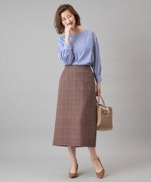 RIVE DROITE | チェックロングナロースカート(スカート)