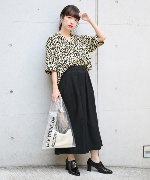 LOWRYS FARM（ローリーズファーム）の「クリアマルシェ　813518（トートバッグ・レディース・ホワイト/ブラック・FREE）」の3枚目の写真