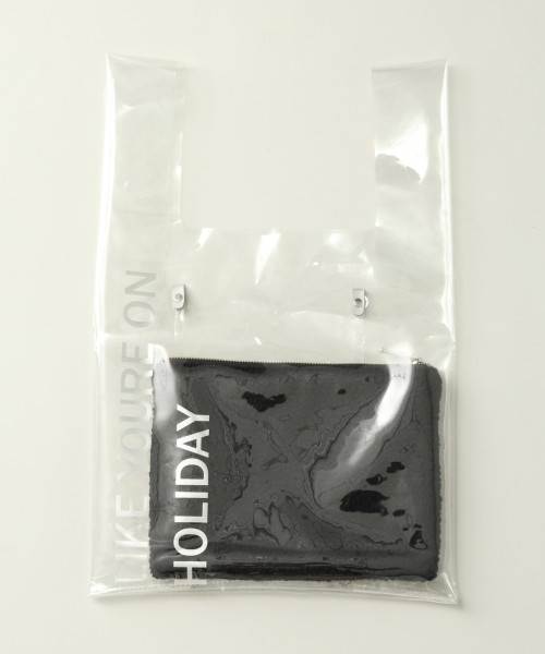 LOWRYS FARM（ローリーズファーム）の「クリアマルシェ　813518（トートバッグ・レディース・ホワイト/ブラック・FREE）」の5枚目の写真