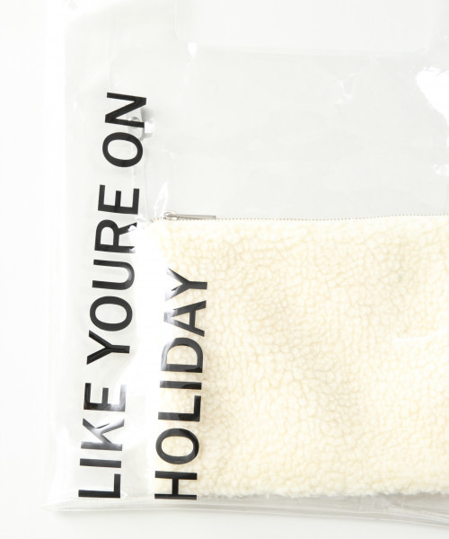 LOWRYS FARM（ローリーズファーム）の「クリアマルシェ　813518（トートバッグ・レディース・ホワイト/ブラック・FREE）」の7枚目の写真