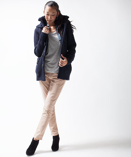 NANO universe（ナノユニバース）の「【BAILA12月号掲載】【VERY12月号掲載 】 BARK/OD/別注ショートダッフルコート（ダッフルコート・レディース・オフホワイト/ブラック/ネイビー/キャメル/ワイン・XX-SMALL/X-SMALL）」の20枚目の写真