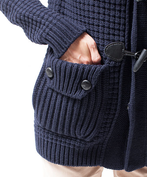 NANO universe（ナノユニバース）の「【BAILA12月号掲載】【VERY12月号掲載 】 BARK/OD/別注ショートダッフルコート（ダッフルコート・レディース・オフホワイト/ブラック/ネイビー/キャメル/ワイン・XX-SMALL/X-SMALL）」の9枚目の写真