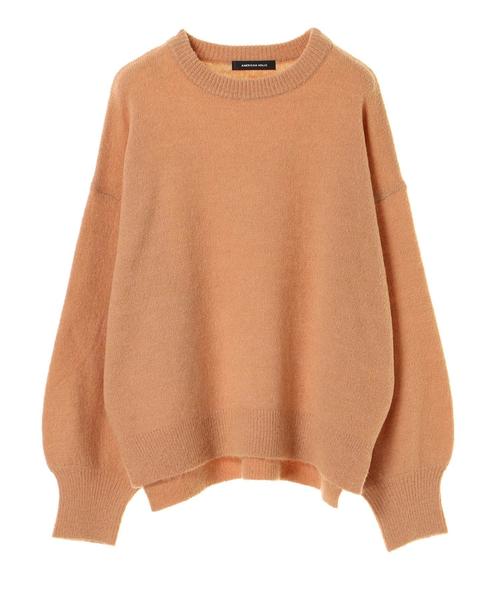 AMERICAN HOLIC(アメリカンホリック)の「・ブークレストレッチクルーネックプルオーバー*(ニット/セーター・レディース・ピンク/杢グレー/ブラック/カーキ/マスタード/ベージュ/グレー系その他2/オフホワイト・FREE)」の20枚目の写真