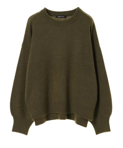 AMERICAN HOLIC(アメリカンホリック)の「・ブークレストレッチクルーネックプルオーバー*(ニット/セーター・レディース・ピンク/杢グレー/ブラック/カーキ/マスタード/ベージュ/グレー系その他2/オフホワイト・FREE)」の17枚目の写真