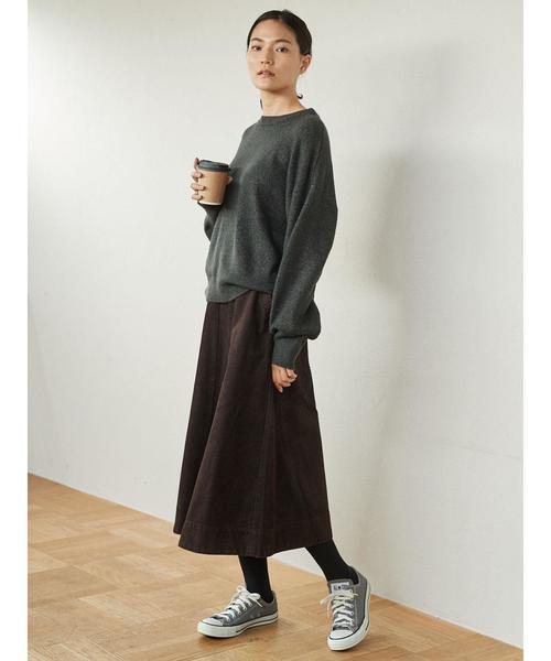 AMERICAN HOLIC(アメリカンホリック)の「・ブークレストレッチクルーネックプルオーバー*(ニット/セーター・レディース・ピンク/杢グレー/ブラック/カーキ/マスタード/ベージュ/グレー系その他2/オフホワイト・FREE)」の13枚目の写真