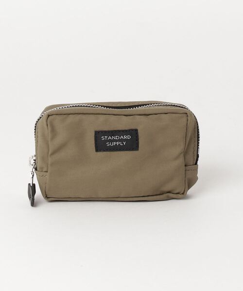 STANDARD SUPPLY（スタンダードサプライ）の「スタンダードサプライ / SIMPLICITY シンプリシティ / SQUARE POUCH S スクエアポーチS（ポーチ・レディース・ホワイト/チャコールグレー/ブラック/ベージュ/グレー/レッド/イエロー/ブルー/グリーン/ダークパープル/マスタード/ダークネイビー/モカ/サファリグリーン/レンガ/グリーン系その他/コーラルピンク/ストーン/サンドベージュ/オレンジ/ライトグレー系/ダークブラウン/キナリ/コバルトブルー/ケリーグリーン/アイボリー・FREE）」の13枚目の写真