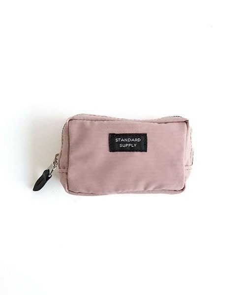 STANDARD SUPPLY（スタンダードサプライ）の「スタンダードサプライ / SIMPLICITY シンプリシティ / SQUARE POUCH S スクエアポーチS（ポーチ・レディース・ホワイト/チャコールグレー/ブラック/ベージュ/グレー/レッド/イエロー/ブルー/グリーン/ダークパープル/マスタード/ダークネイビー/モカ/サファリグリーン/レンガ/グリーン系その他/コーラルピンク/ストーン/サンドベージュ/オレンジ/ライトグレー系/ダークブラウン/キナリ/コバルトブルー/ケリーグリーン/アイボリー・FREE）」の22枚目の写真