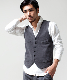 NANO universe | ミラノリブニットジレ(ベスト)