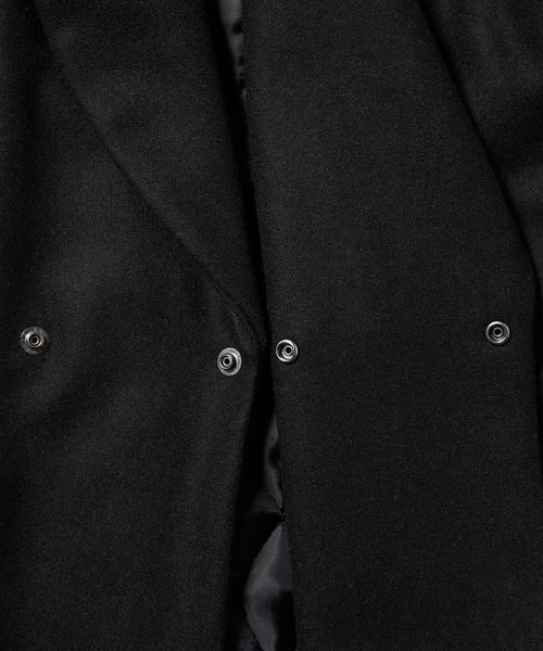 68&brothers(シックスティエイトアンドブラザーズ)の「Melton Gown Coat(チェスターコート・メンズ・ブラック/チェック/グレー・MEDIUM/LARGE/X-LARGE)」の7枚目の写真