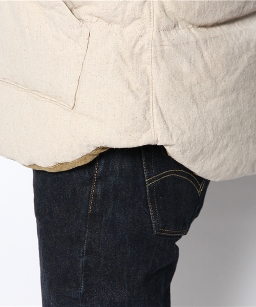 goa（ゴア）の「レザーヨークダウン（ダウンジャケット/コート・レディース・チャコールグレー/モカ/ナチュラル・FREE）」の8枚目の写真