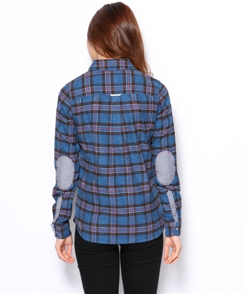 TOMMY HILFIGER（トミーヒルフィガー）の「TH COTTON FLANEL CHECK COMBO SHIRT （シャツ/ブラウス・レディース・ブラック/ネイビー/レッド・SMALL/MEDIUM/LARGE）」の9枚目の写真